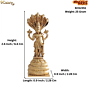 Small Vishnu Bhagwan Murti for Home Temple, Car Dashboard & Office Decor BH12351