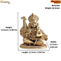 Lord Kartikeya Murti for Home Temple, Car Dashboard & Office Decor BH12353
