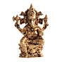 Small Ganpati Murti for Car Dashboard, Home Temple & Office Decor BH12359
