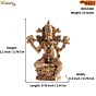 Small Laxmi Mata Murti for Car Dashboard, Home Temple & Office Decor BH12360