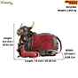 Large Brass Nandi Cow Idol BH12363