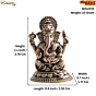Mini Brass Ganesh Idol for Home Decor & Puja BH12371