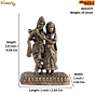 Mini Brass Radha Krishna Idol for Home Decor & Puja BH12377