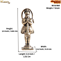 Small Bajrangbali Idol for Car Dashboard, Office & Gifting BH12384