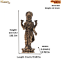Brass Maa Lakshmi Murti for Home Temple, Pooja & Gift BH12385