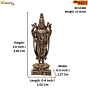  Brass Tirupati Balaji Idol for Home Temple & Gift, BH12386