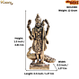 Mini Brass Kartikey MuruganIdol for Home Decor & Puja BH12390
