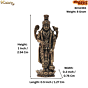 Mini Brass Vishnu Idol for Home Temple, Office & Gift, BH12393