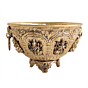 Brass Urli Bowl with Ashta Lakshmi Design for Home Decor & Puja BH12399