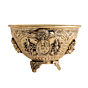 Brass Urli Bowl with Ashta Lakshmi Design for Home Decor & Puja BH12399