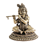 Brass Bal Krishna Murti for Temple, Jhula & Gifting BH12400