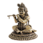 Brass Bal Krishna Murti for Temple, Jhula & Gifting BH12400