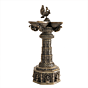 Brass Ashta Lakshmi Peacock Deepak for Home Temple & Decor BH12402