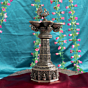Brass Ashta Lakshmi Peacock Deepak for Home Temple & Decor BH12402