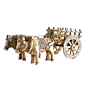 Premium Brass Bullock Cart Showpiece for Home Decor BH12410