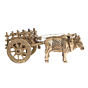 Premium Brass Bullock Cart Showpiece for Home Decor BH12410