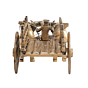 Premium Brass Bullock Cart Showpiece for Home Decor BH12410