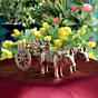 Premium Brass Bullock Cart Showpiece for Home Decor BH12410