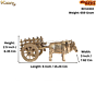 Premium Brass Bullock Cart Showpiece for Home Decor BH12410
