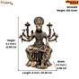 Brass Varahi Mata Idol with Kamal Base for Home Temple & Gift BH12429