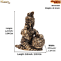 Mini Brass Laddu Gopal Idol for Home Temple & Gift BH12436