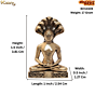 Mini Brass Parshvanath Idol  for Home Temple & Gift BH12439
