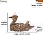 Mini Brass Duck Figurine for Home Decor & Gift BH12441
