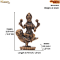Mini Brass Lakshmi Idol for Home Temple, Pooja & Gift BH12443