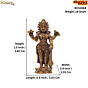 Mini Brass Vishnu Idol for Home Temple, Pooja & Gift BH12444