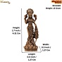 Mini Brass Lakshmi Idol for Home Temple, Pooja & Gift BH12445