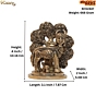 Brass Kamdhenu Cow Idol for Home Temple, Vastu & Gift BH12447