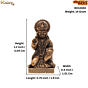 Mini Brass Hanuman Idol for Home Temple, Pooja & Gift BH12450
