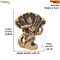 Mini Brass Krishna Idol for Home Temple, Pooja & Gift BH12452