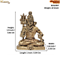 Mini Brass Shiv Ji Idol for Home Temple, Pooja & Gift BH12457