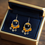 Crochet Earrings | Yellow