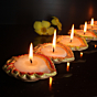Handmade Motiff Design 1 Diya Wax Filled Candles set of 12