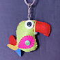 handmade bird  keychain 