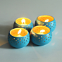 Tealight Holders Set of 4 With Complimentary Candles free