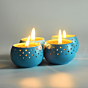 Tealight Holders Set of 4 With Complimentary Candles free