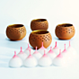  Tealight Holders set of 4 with complimentary candles 