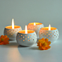 Tealight Holders Set of 4 with Complimentary HD Candles FREE