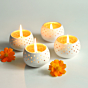 Tealight Holders Set of 4 with Complimentary HD Candles FREE