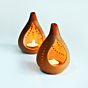 DROPLET Candle Holder Set of 2 With Complimentary tealights 