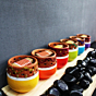 Multicolured Tea Light Holders with Complimentary Candles | Set of 6 | 