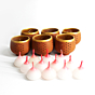 TUB Candle Holder Set of 6 with Complimentary Candle