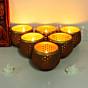 TUB Candle Holder Set of 6 with Complimentary Candle