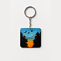 Hand-Painted Sunset Sky Keychain