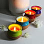 Pot_HANDI_Candle Holder Set of 4 with Complimentary HD Candles FREE