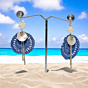 Crochet Shell Dangler Earrings | Indigo
