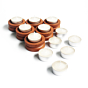 Candle Holder Set of 6 with Complimentary Tealights 